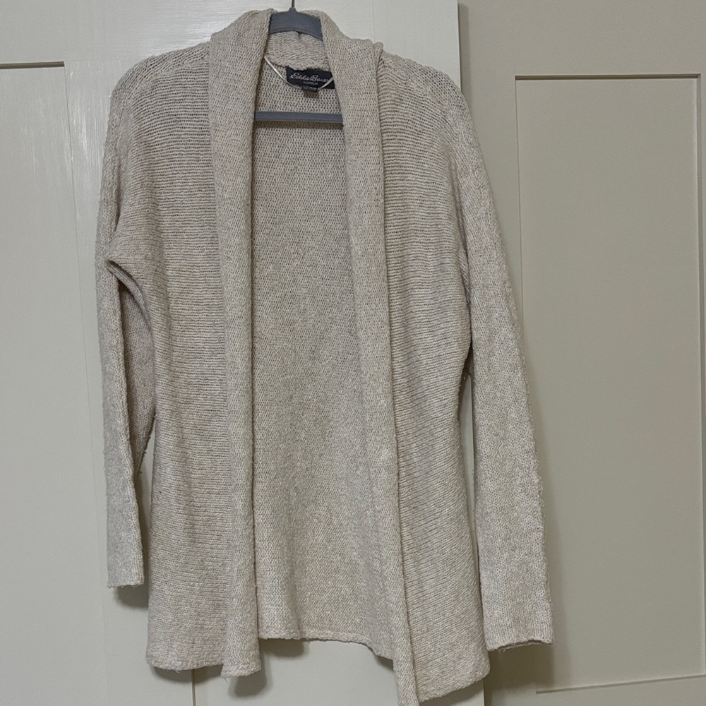 Eddie Bauer Cream Knit Cardigan